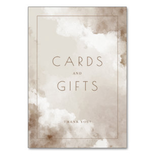 Warm Beige Watercolor Gratitude Card