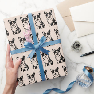 Warm Blush Corgi Lovers Pet Parent Gift Wrapping Paper