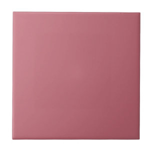 Warm Blush Rose Solid Colour   #c36976 Tile