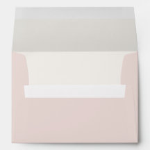 Warm Blush & Warm Ivory Wedding Envelope