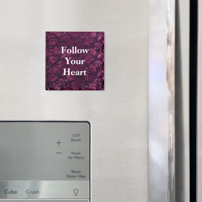 Warm Burgundy Floral Magnet (In Situ (Fridge))
