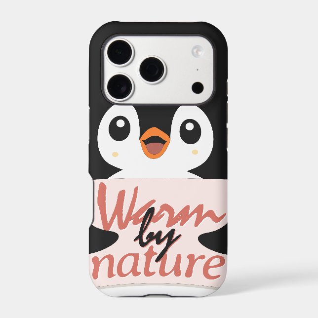 Warm by nature: Adorable Penguin with Playful Text (Back)
