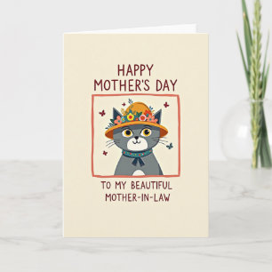Warm Cat Mothers Day Card