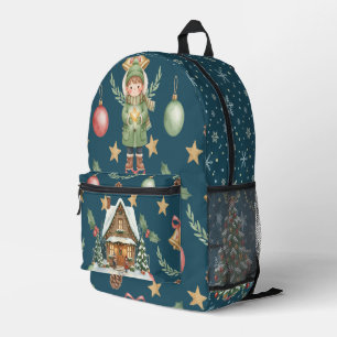 Warm Christmas Magic Custom Gifts for Everyone Printed Backpack