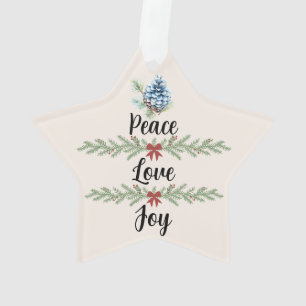 "Warm Christmas Wishes" Ornament