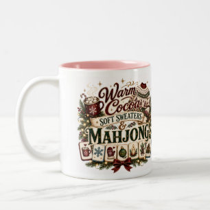 Warm Coco And Mahjong Two-Tone Coffee Mug