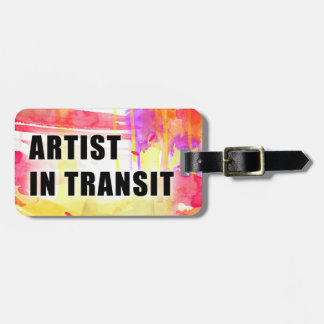 Warm Colourful Custom Artist Travel Tag