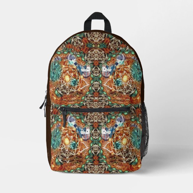 Warm Colourful Modern Backpack by Joya Eve (Front)