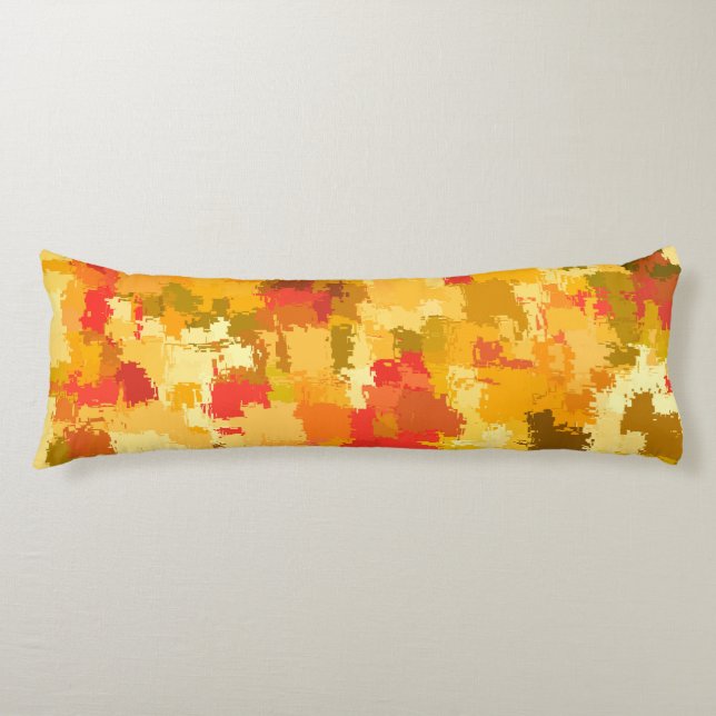 Warm Colourful Pattern Body Pillow (Front)