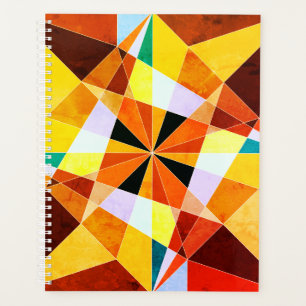 Warm Colours Cool Angular Geometric Shapes Planner