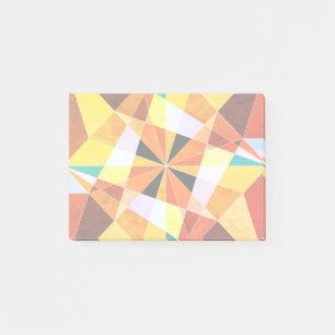 Warm Colours Cool Angular Geometric Shapes Post-it Notes