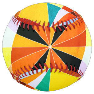 Warm Colours Cool Angular Geometric Shapes Softball