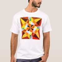Warm Colours Cool Angular Geometric Shapes
