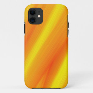 Warm colours painting stripes graphic iPhone 11 case