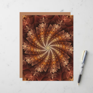 Warm Colours, Trippy Modern Fractal Art Pattern