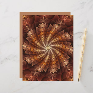 Warm Colours, Trippy Modern Fractal Art Pattern