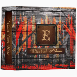 Warm Colours Wood Elegant Album Leather Look #2 Binder