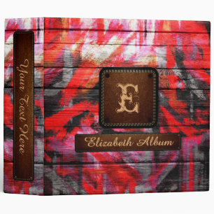 Warm Colours Wood Elegant Album Leather Look Binder