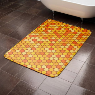 Warm & Cozy Bee-Inspired Honeycomb  Bath Mat