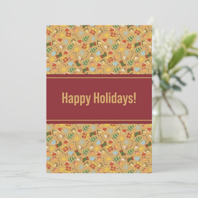 Warm & Cozy Christmas Card (Standing Front)