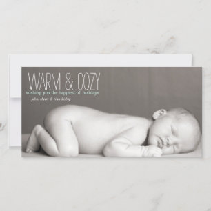 Warm & Cozy - Family Photo Card