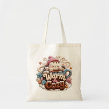 Warm & Cozy Hot Cocoa Tote Bag