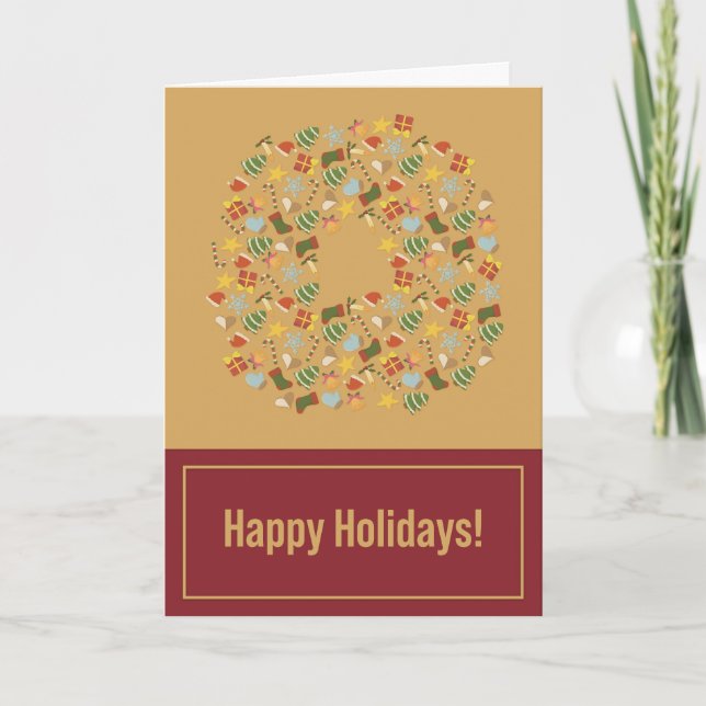 Warm & Cozy Traditional Christmas Card (Front)