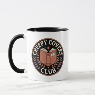 Warm Cream Creepy Covers Club Mug