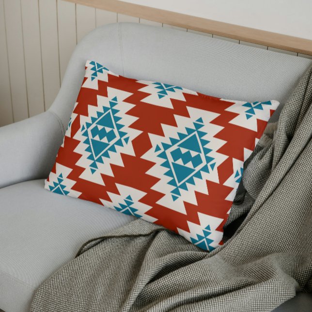 Warm Desert Dreams Southwestern Rustic Pattern Accent Pillow (Creator Uploaded)