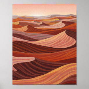 Warm Desert Landscape - Scenic Art Print