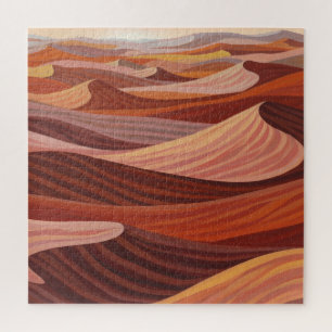 Warm Desert Landscape - Scenic Art Print Jigsaw Puzzle