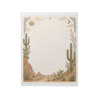 Warm Desert Notepad