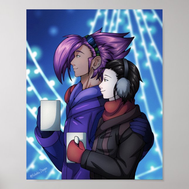 Warm Drinks for a Cold Night Poster (Front)