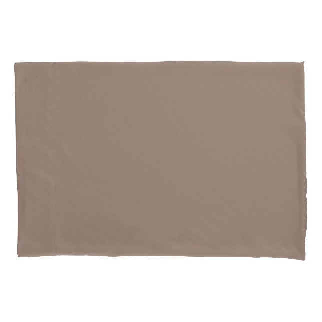 Warm Dusty Rose Background – Wedding Design Pillowcase (Front)