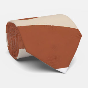 Warm Earth Tone Boho Neck Tie