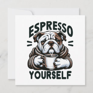Warm Espresso Bulldog - Cozy Coffee
