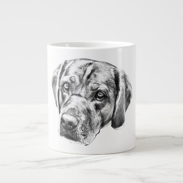 Warm Eyes in Harvest Glow Large Coffee Mug (Front)