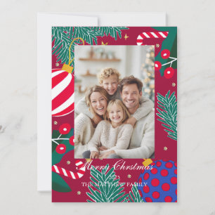 Warm Family Merry Christmas Card