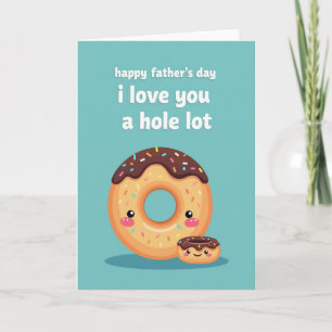 Warm Fathers Day Doughnut Card