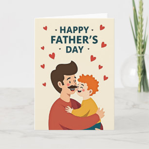 Warm Fathers Day Family Card