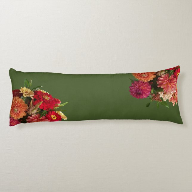 Warm Floral Body Pillow (Back)