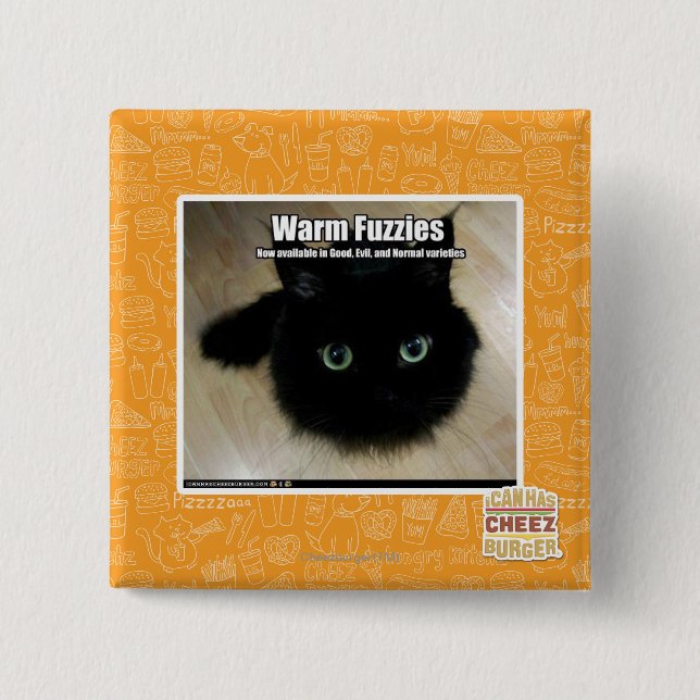 Warm Fuzzies 2 Inch Square Button (Front)