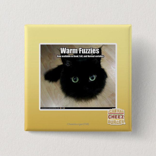Warm Fuzzies 2 Inch Square Button (Front)