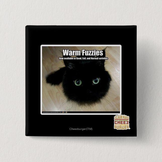 Warm Fuzzies 2 Inch Square Button (Front)