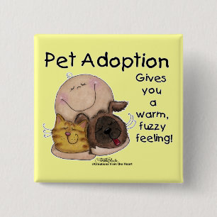 Warm, Fuzzy Feeling! 2 Inch Square Button