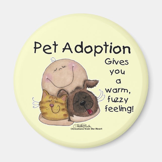 Warm, Fuzzy Feeling! Magnet (Front)