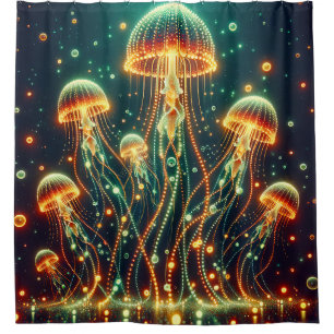 “Warm Glow: Jellyfish Radiance”