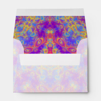 Warm Glow Star Bright Colour Swirl Kaleidoscope Envelope