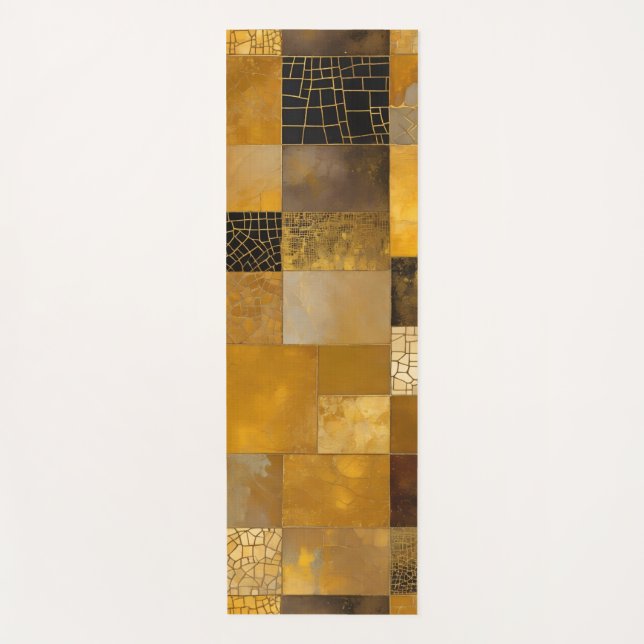 Warm Golden Toned Yoga Mat (Front)