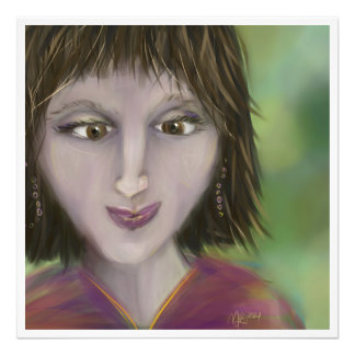 Warm Grace Personality Portrait Feminine Art Photo Print